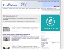 Tablet Screenshot of presseecho.de